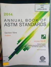 Image of 2014 annual book of astm standars section nine rubber_