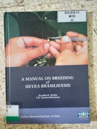 Image of a manual on breeding of hevea brasiliensis