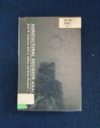 Image of AGRICULTURAL DECISION ANALYSIS(1)