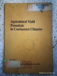 Image of AGRICULTURAL YIELD POTENSIALS IN CONTINENTAL CLIMATES