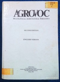 Image of AGROVOC MULTILINGUAL AGRICULTURAL THESAURUS