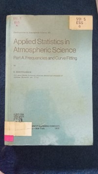 Image of APPLIED STATISTICS IN ATMOSPHERIC SCIENCE