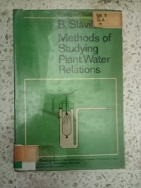 Image of B.SLAVIK METHODS OF STUDYING PLANT WATER RELATIONS