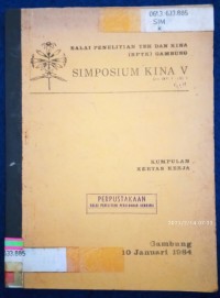 Image of BALAI PENELITIAN TEH DAN KINA (BPTK) GAMBUNG SIMPOSIUM KINA V