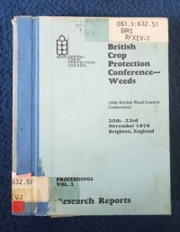 Image of BRITISH CROP PROTECTION CONFERENCE~WEEDS