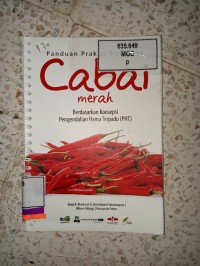 Image of CABAI MERAH BERDASARKAN KONSEPSI PENGENDALIAN HAMA TERPADU