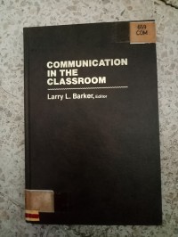 Image of COMMUNICATION IN THE CLASSROOM