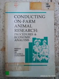 Image of CONDUCTING ON FARM ANIMAL RESEARCH