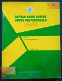 Image of DAFTAR TAJUK SUBYEK UNTUK PERPUSTAKAAN_