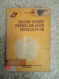 Image of DASAR-DASAR PEMBELANJAAN PERUSAHAAN