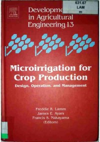 Image of DEVELOPMENT IN AGRICULTURAL ENGLINEERING 13_001