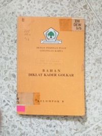 Image of DEWAN PEMIMPIN PUSAT GOLONGAN KARYA BAHAN DIKLAT KADAR GOLKAR