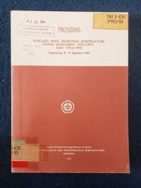 Image of EVALUASI HASIL PENELITIAN HORTIKULTURA 1993_1994 DAN 1994_1995