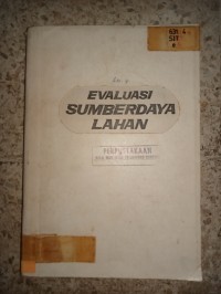 Image of EVALUASI SUMBERDAYA LAHAN