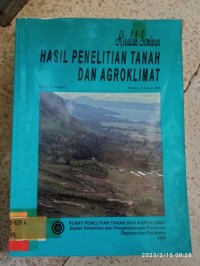 Image of HASIL PENELITIAN TANAH DAN AGROKLIKMAT