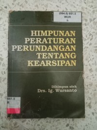 Image of HIMPUNAN PERATURAN PERUNDANGAN TENTANG KEARSIPAN