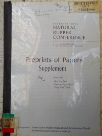 Image of INTERNATIONAL NATURAL RUBBER CONFERENCE_