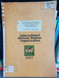 Image of INTERNATIONAL NATURAL RUBBER ORGANIZATION
