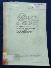 Image of INTERNATIONAL RUBBER TECHNOLOGY CONFERENCE PROCEEEDINGS