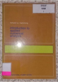 Image of INTRODUCTION TO APPLIED NUMERICAL ANALYSIS__001
