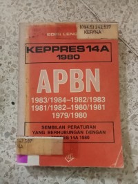 Image of KABARES 14A 1980 DAN APBN 1979 1980