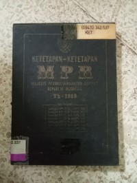 Image of KETETAPAN-KETETAPAN MPR