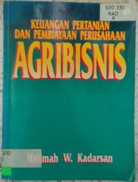 Image of Keuangan pertanian dan pembiayaan perusahaan agribisnis