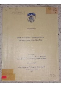 Image of KINERJA SEKTORAL PEMBANGUNAN PROPINSI SUMATERA SELATAN__001