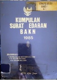 Image of KUMPULAN SURAT EDARAN BAKN 1985_001