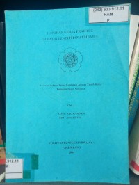 Image of laporan kerja praktek di balit sembawa