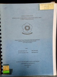 Image of LAPORAN PENELITIAN KOAGULASI DENGAN EKSTRAK JERUK NIPIS