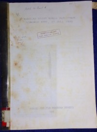 Image of Makalah rapat kerja puslitbun lingkup APPI, 27 Juli 1999