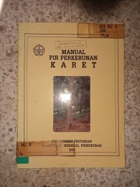 Image of MANUAL PIR PERKEBUNAN KARET