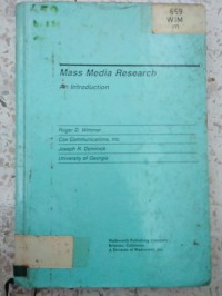 Image of Mass Media Research An Introduction