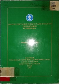 Image of MENUJU PERTANIAN PANGAN YANG TANGGUH DI INDONESIA