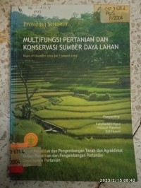 Image of MULTIFUNGSI PERTANIAN DAN KONSERVASI SUMBER DAYA LAHAN(1)