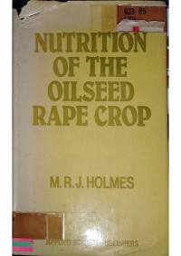 Image of NUTRITION OF THE OILSEED RAPE CROP_001