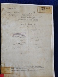 Image of PAPER PRESENTED AT REGIONAL FOR ALTERNATIVE TO SLASH AND BURN