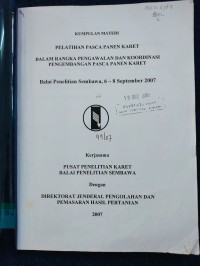 Image of PELATIHAN PASCA PANEN KARET