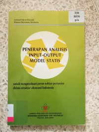 Image of PENERAPAN ANALISIS INPUT OUTPUT MODEL STATIS(1)
