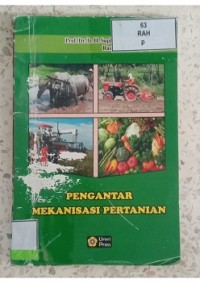 Image of PENGANTAR MEKANISASI PERTANIAN__001