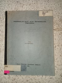 Image of PENGENALAN ALAT-ALAT METEOROLOGI PERTANIAN