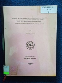 Image of peranan Ibu Tani dalam menunjang pendapatan keluarga dan pengambilan keputusan usaha tani karet