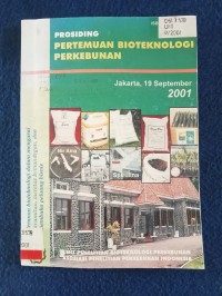 Image of PERTEMUAN BIOTEKNOLOGI PERKEBUNAN