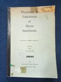 Image of PHYSIOLOGY _ EXPLOITATION OF HEVEA BRASILIENSIS