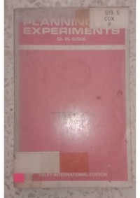Image of PLANNING OF EXPERIMENTS__001