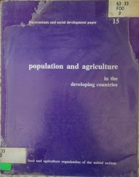 Image of Population and agriculture in the developing countries