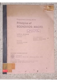 Image of PRINCIPLES OF ECONOMICS _ MACRO__001