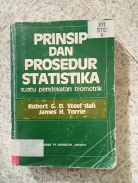 Image of PRINSIP DAN PROSEDUR STATISTIKA SUATU PENDEKATAN BIOMETRIK