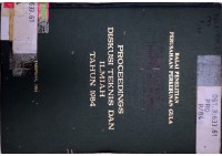 Image of PROCEEDINGS DISKUSI TEKNIS DAN ILMIAH TAHUN 1984
